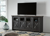 Tampa Furniture Outlet Lutz - Ashley Furniture - Tyler Creek 74" TV Stand - 74" / Black/Gray - W736-68